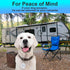 Dog Camping Gear (10pk) - Emergency Double Sided ID Tags with Key Ring - Water-Resistant Pet Tags