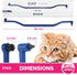 8mm RYERCAT Space Dual Sided Cat Toothbrush - Only Wide to fit into Cat's Mouth - Cat Dental Supplies