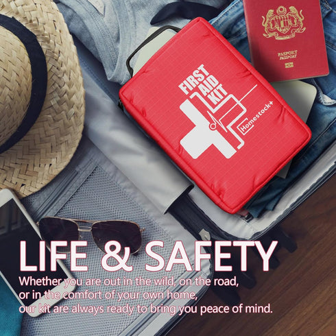 Backpacking, Small First aid Kits,Travel First Aid Kit with Labelled Compartments Molle System Compact Medical Kit
