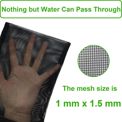 10 Pieces Aquarium Filter Media Bags - Reusable Mesh Filter Bags with Zipper for Fish Tank (10" x 7")