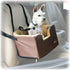 K&H Pet Products Hanging Bucket Booster Pet Seat, Elevated Dog Booster Car Seat for Petite and Toy Breeds, Tan