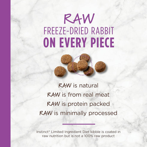 Instinct Limited Ingredient Diet Grain Free Recipe with Real Rabbit Natural Dry Cat Food, 4.5 lb. Bag