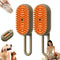 2024 Multifunctional Cat Dog Hair Brush, 3 In 1 Steamy Grooming Brush for Removing Tangled Hair (Khaki)