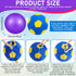 4 Pcs Goat Ball Toy Set with Covers - Anti Burst Training Toy with Inflator Pump for Goats (18inch, Red and Purple)