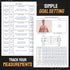 Hardcover Fitness Planner Workout Journal for Men & Women - A5 Sturdy Log Book to Track Gym & Home Workouts, 2 Pieces