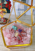 0.9lb 14.1 OZ Rose Quartz Crystal Gravel Polished Rocks Chips Crushed Stones Healing Bulk Natural Tumbled Gem Home
