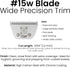 15W 3/64" (1.0 mm) A5 Fresh Dog Grooming Blade, Cut, Fits Andis, Oster, Wahl Detachable Clippers, High-Carbon Steel