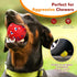 2 Pack Dog Balls, Upgraded Indestructible Toys for Aggressive Chewers, Tough Bouncy Tennis Balls for Large Breeds