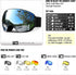 SPOSUNE Ski Goggles Over Glasses - Snow Goggle for Men Women Youth - UV400 Anti-Fog Snowmobile Goggles