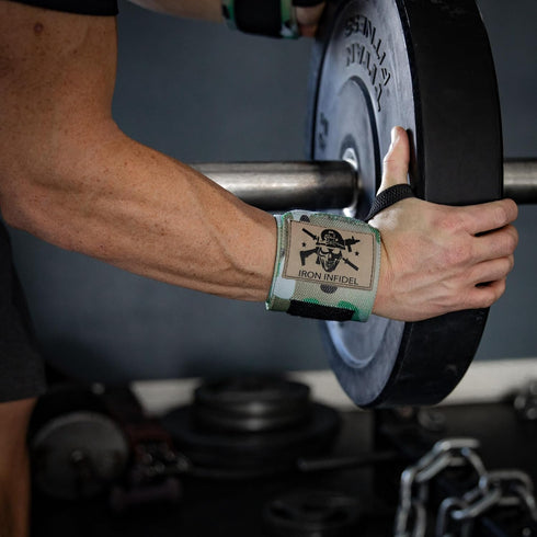 Iron Infidel Wrist Wraps for Weightlifting, 18" and 24" Heavy Duty Support for Gym Accessories for Men