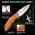 Vickay Pocket Knife, 2.75” 8Cr13MoV Stainless Steel Blade, EDC Knife for Hunting, Camping, Hiking, Everyday Carry