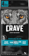 CRAVE High Protein Adult Dry Dog Food, Grain Free, White Fish & Salmon, 4 lb. Bag