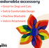 Huxley & Kent Pinwheel for Pets | Equality (Small) | Pride Velcro Collar Accessory for Dogs/Cats | Fun Pet Pinwheel Collar Attachment | Cute, Comfortable Pet Accessory | H&K Pet Pinwheel