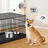 Stainless Steel Dog Bowls, ShineMe 40oz & 60oz No Spill Water and Food Bowls with Hanging Hook for Kennel