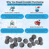JOR Betta Calcium-rich Energy Balls, 20 pcs Water Conditioner Gray Beads for Crystal Clear Aquarium Water