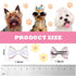 YAKA 60PCS/30Pairs Cute Puppy Dog Small Bowknot Hair Bows with Clips - Handmade Accessories for Pet Grooming