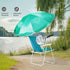 Generic 1 265 lbs, High Back Beach Chair with Umbrella for Adults, Pcs Camping Chair w/Armrests, Folding Compact Lawn