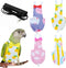 Magnoloran 2Pcs Bird Diapers Bird Harness Flight Suits Diapers with 80 Inch Flying