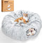 VIVOYAN Multifunctional Cat Tunnel Toy - XL Interactive Cat Play Tunnel with