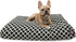 Black Bamboo Medium Rectangle Indoor Outdoor Pet Dog Bed with Removable Washable Cover by Majestic Pet Products