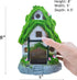 Aquarium Decorations Fish Hideout House, Betta Cave with Green Lifelike Moss (Garden Shed)