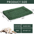 Wittop Pets,Cozy Dogs,30 20 inch,Green Washable Dog Bed Plush Orthopedic Outdoor Crate Mat with Non-Slip Bottom,Luxe