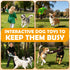 5-Pack No Stuffing Dog Toys, Squeaky Plush with Crinkle to Keep Them Busy, Pull-tab Toys for Tug of War, Animal Shaped