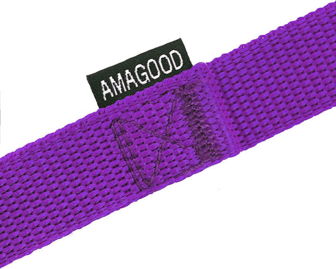 AmaGood Long Dog Leash for Training - 20, 30, 50, and 15 Feet Options for Recall, Play, and Safety (Purple, 50 Foot)