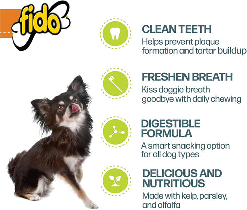 Naturals Doozie Bones Dental Care Treat for Dogs, Peanut Flavored, 21ct Mini Treats