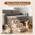18" 4-Step 30D Country Dog Stairs for Bed & Couch H, Extra Long Dog Steps for Bed with Foam, Style Pet Stairs for Small