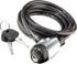 Schwinn Bike Key Lock, Braided Steel Cable, 6 feet x 8mm, 2 Keys Included, Security Level 1