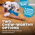 Outward Hound Dogwood Durable Chew Toys, Real Wood & Teething Bone, 2-pack, Small
