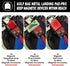 Golf Bag Metal Landing Pads for Magnetic Golf Equipment - Quick Access to Towel, Rangefinder, Flask, Speaker - US Patent