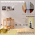 Cat Scratcher Mat, 23.6x15.7” Natural Sisal Scratching Mat with Velcro Tape, Stick on Floor and Wall, Protect Carpet