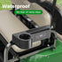 10L0L Set Golf Cart Rear Seat Kit Arm Rest with Cup Holder for Yamaha EZGO Club Car Golf Cart UV-Proof Coating Long
