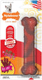 NylaDental Bone Power Chew Flavor Frenzy Dental Bone Chew Toy for Dogs, Indestructible, Beef Jerky Flavor, Small