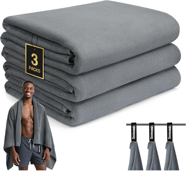 Camping Towels Quick Dry Sweat Towels for Gym, Absorbent Fast Drying Lightweight