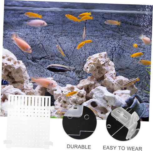 Fish Tank Board Separator: 10 Gallon Betta Fish Tank with Divider, Flapper Accessories, Portable Acrylic Decor