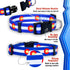Native Pup Colorado Flag Dog Collar - Colorado Blue, Small