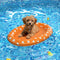 Pet Soft Dog Float Raft - Inflatable Swimming Float for Summer (Small, Orange)