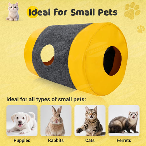 Cat Play Bag Collapsible Cat Tunnel Activity Center Mat Play Rug Cats Activity Adventure Carpet Cats Bags Drill