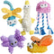 Nocciola 5 Packs Squeaky Dog Toy Plushies, Cute Soft Squeak Crinkle Plush