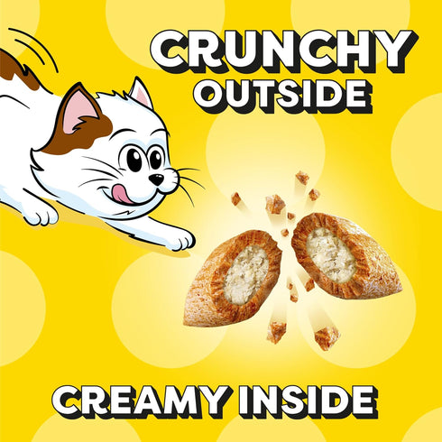 Temptations Kitten Crunchy and Soft Treats, Chicken and Dairy Flavor, 6.3 oz Pouch (Pack of 10)