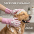 (1 NVNAN Dog Bath Gloves for Washing, Pet Grooming Gloves with Shampoo Brush, Dog Bath Brush for Dogs and Cats