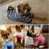 6 Pieces Dog Striped T-Shirt, Breathable Pet Apparel, Colorful Puppy Sweatshirt for Small to Medium Dogs (L)