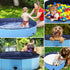 Swimming 55 12 Eooqi Foldable Dog Pool, Portable Pet Bath Tub and Kiddie Pool, Collapsible Bathtub for Puppies, Small