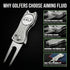 5-in-1 Golf Divot Repair Tool Golfing Ball Marker, Pitch Mark Repair, Putting Alignment, Club Tee, and Groove Cleaner