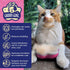 Small 4" Dog Pet Hair Massaging Brush Grooming Tool for Cats and Dogs, Long or Short Hair (Raspberry Pink)