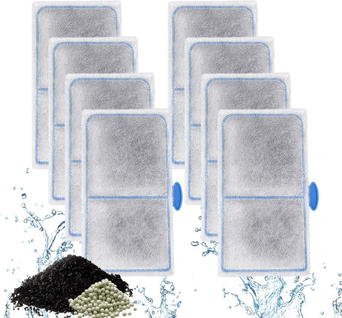 driamor 8 Pack Filter Cartridges for Top Fin EF-S Element and BF5 BETTAFLO Filter, Thickened Replacement Filters.
