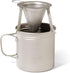 Backpackers T-474 Vargo Titanium Travel Coffee Filter | Compact Solo Pour Over Coffee Maker that Fits on Mugs |